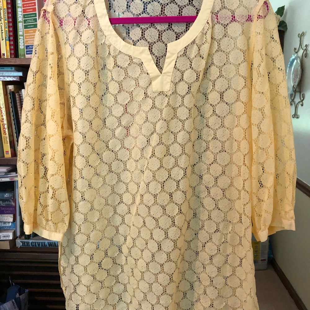 SHEAR LACE TOP